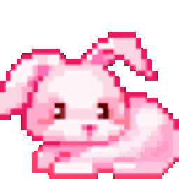 Pink Bunny — cartoon emoji for Slack & Discord (Discord)