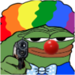 Pepe Clown Gun — cartoon emoji for Slack & Discord (Discord)