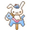 Bunny Carousel — cartoon emoji for Slack & Discord