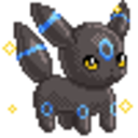 Umbreon Shiny — cartoon emoji for Slack & Discord