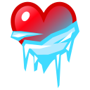 Frozen Heart — heart emoji for Slack & Discord