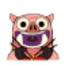 Royale Pig Raman — cartoon emoji for Slack & Discord