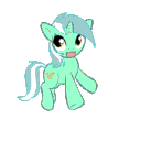 Mlpony Excited — cartoon emoji for Slack & Discord