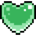 Greencrystal Heart — cute emoji for Slack & Discord