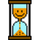 Hourglass Smiley — pixel-art emoji for Slack & Discord