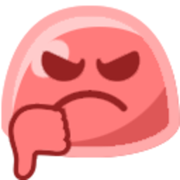 Gummy Thumbsdown — cartoon emoji for Slack & Discord (Discord)