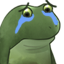 Worry Sad — frog emoji for Slack & Discord