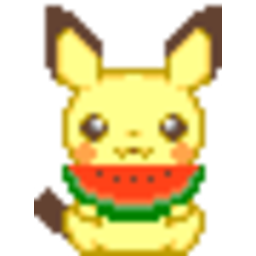 Pikachu Watermelon — cartoon emoji for Slack & Discord (Discord)