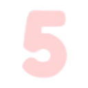 Pink Number 5 Bold — number emoji for Slack & Discord
