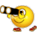 Binoculars — cartoon emoji for Slack & Discord
