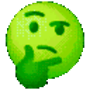 Think Green — thinking emoji for Slack & Discord