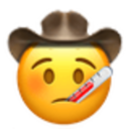 Sick Cowboy — cartoon emoji for Slack & Discord (Discord)