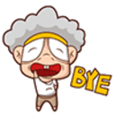 Wave Bye — cartoon emoji for Slack & Discord