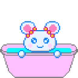 Mouse Bath — cartoon emoji for Slack & Discord (Discord)