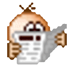 Reading Newspaper — cartoon emoji for Slack & Discord (Discord)