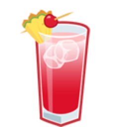 Singapore Sling — drink emoji for Slack & Discord (Discord)