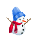 Snowman 9 — cartoon emoji for Slack & Discord