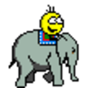 Elephant Ride — cartoon emoji for Slack & Discord