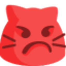 Meow Angry Red — cartoon emoji for Slack & Discord (Discord)