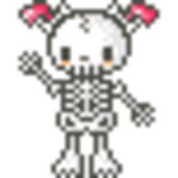 Skeleton Girl — cartoon emoji for Slack & Discord (Discord)