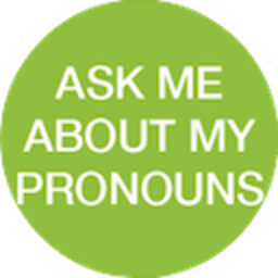 Ask Me About My Pronouns — text emoji for Slack & Discord (Discord)