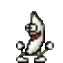 Bananadance White — banana emoji for Slack & Discord