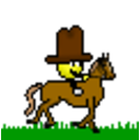 Ride Horse — cartoon emoji for Slack & Discord