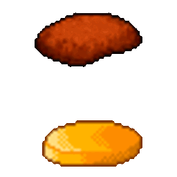 Hamburger Being Made — food emoji for Slack & Discord (Discord)