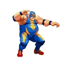 Wrestler Kick — cartoon emoji for Slack & Discord