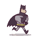 Batmanrunning — cartoon emoji for Slack & Discord
