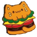 Cat Burger — cartoon emoji for Slack & Discord