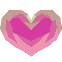 Pink Crystalheart — heart emoji for Slack & Discord