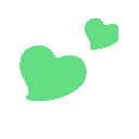 Flyinghearts Green — heart emoji for Slack & Discord