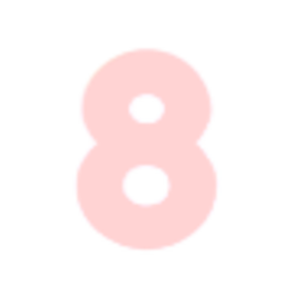 Pink Number Eight — symbol emoji for Slack & Discord (Discord)