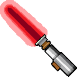 Evillightsaber — pixel-art emoji for Slack & Discord (Discord)