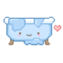 Bath Tub — cartoon emoji for Slack & Discord