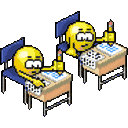 School Test — cartoon emoji for Slack & Discord