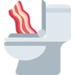Toilet Bacon — cartoon emoji for Slack & Discord (Discord)