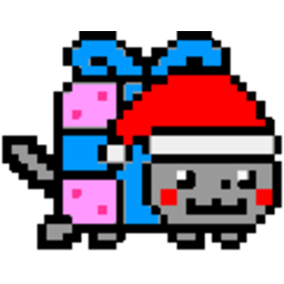 Nyancat Christmas — cartoon emoji for Slack & Discord (Discord)