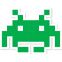 Space Invader Green — pixel-art emoji for Slack & Discord