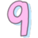 Pink Number Nine — number emoji for Slack & Discord