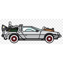 Backtothefuture — car emoji for Slack & Discord