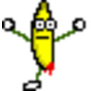 Banana 1leg — cartoon emoji for Slack & Discord
