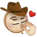 Chef Kiss Cowboy — cowboy emoji for Slack & Discord