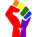 Rainbow Raised Fist — rainbow emoji for Slack & Discord