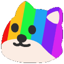 Doggo Rainbow — cartoon emoji for Slack & Discord