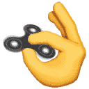 Fidget Spinner — gesture emoji for Slack & Discord
