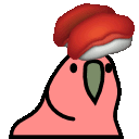Sushi Parrot — cartoon emoji for Slack & Discord