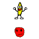 Banana Bounce2 — cartoon emoji for Slack & Discord
