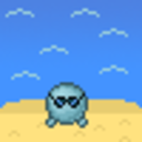 Beach Ocean — cartoon emoji for Slack & Discord